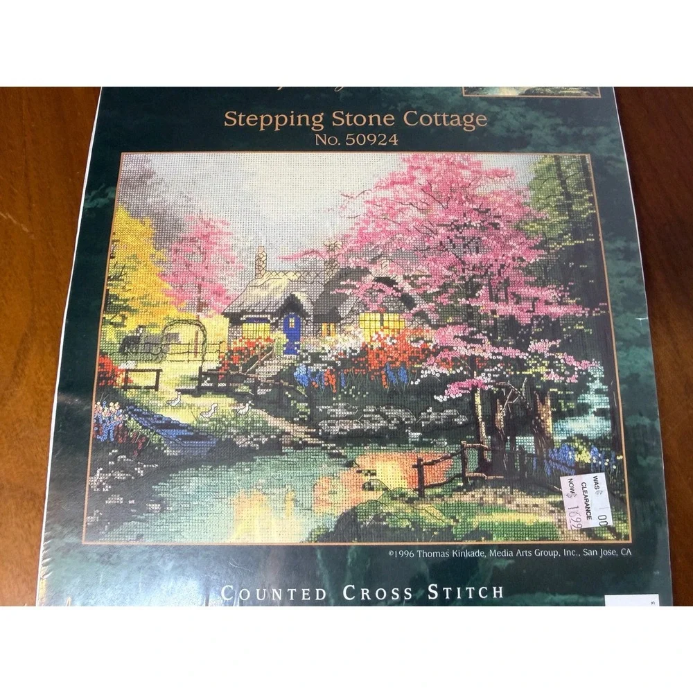Thomas Kinkade Candamar Designs Cross Stitch Kit Stepping Stone Cottage NEW!